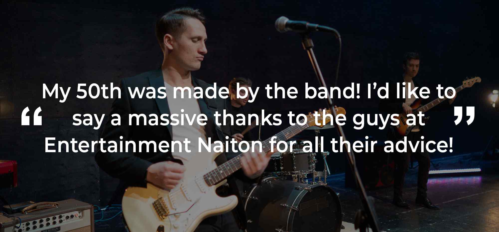 Client Review of a Party Band Warwickshire