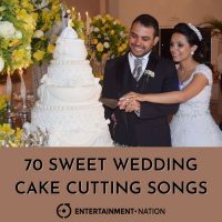 couple cutting wedding cake