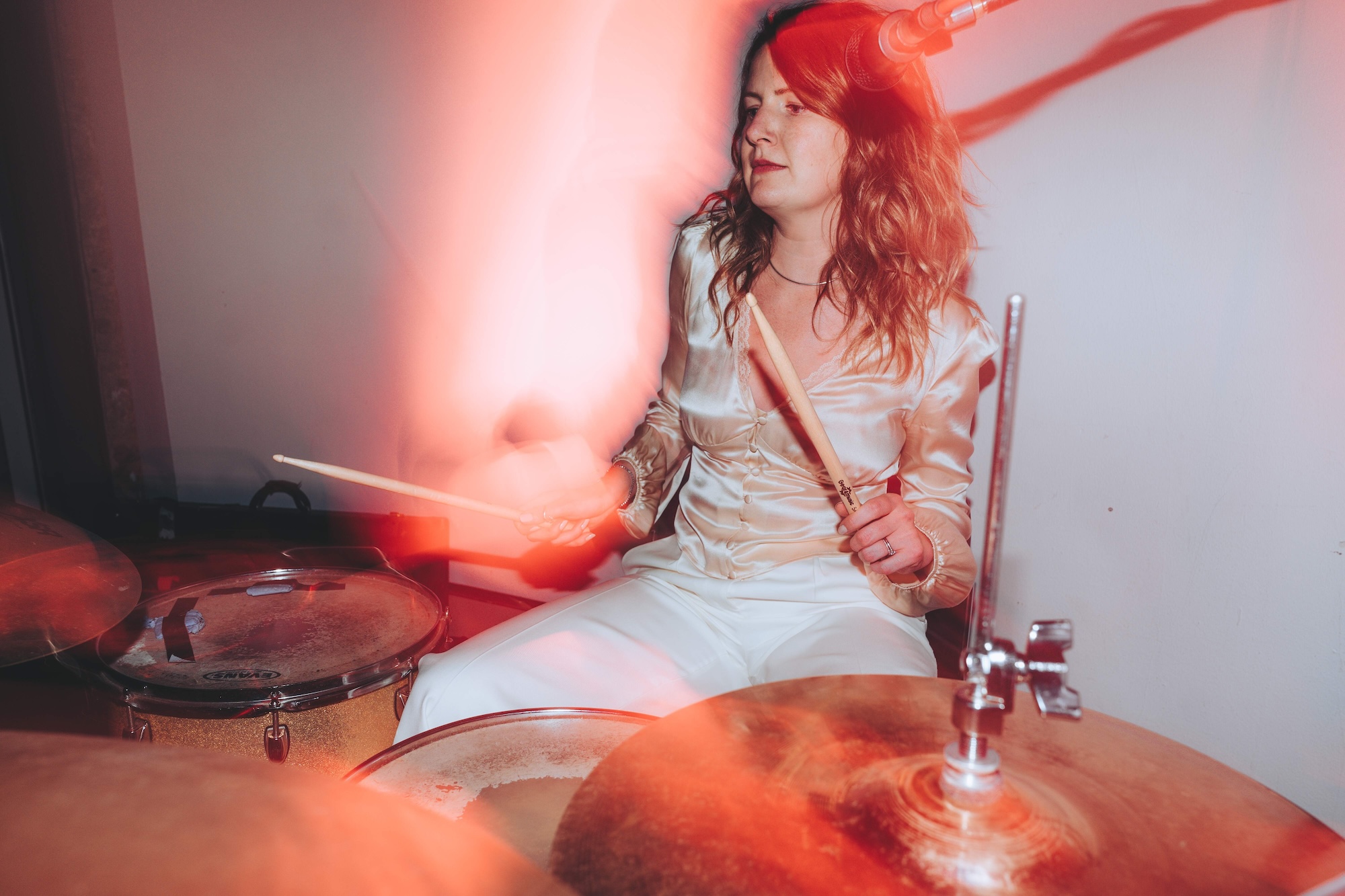 Nicole Bride on Drums